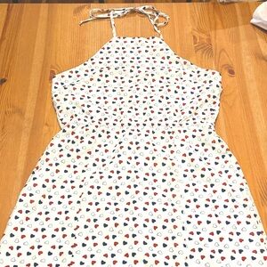 Francesca's 4th of July Halter Dress with Red and Blue Hearts Mi Ami NWT
